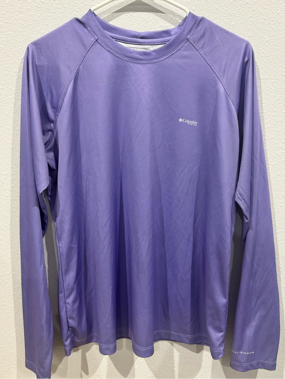 Columbia Womens Long-Sleeve Rash Guard in Lavender Purple